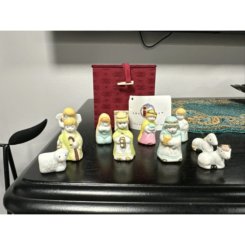 Christmas Nativity Set 11 Figurines Ceramic‎ 1.5